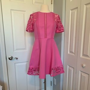 Pink ASOS lace dress NWT